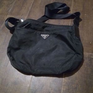 Prada black nylon purse
